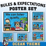 Rules and Expectations Poster Set ~ Ocean Theme