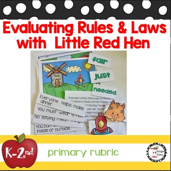 Preview of Rules and Laws : Fairness and Point of  View Activities with the Little Red Hen