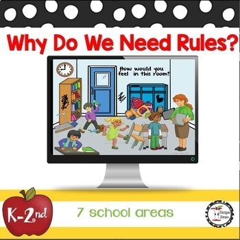 Preview of Rules and Laws Activity - Why Do We Need Rules?  Back to School-  K - 1st - 2nd