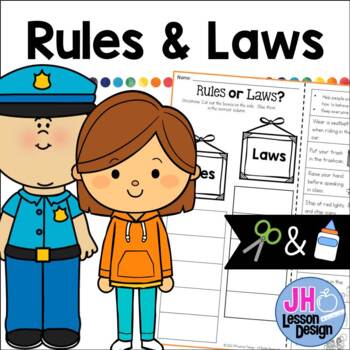 Preview of Rules and Laws: Cut and Paste Sorting Activity