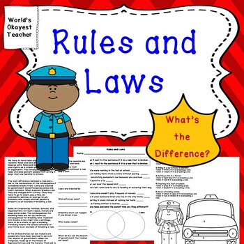 Preview of Rules and Laws: What's the Difference?