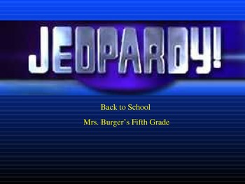 Preview of Rules and Procedures Jeopardy