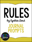 Rules by Cynthia Lord:  22 Journal Prompts