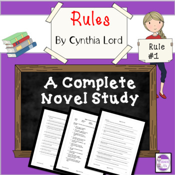 Preview of Rules by Cynthia Lord A Novel Study