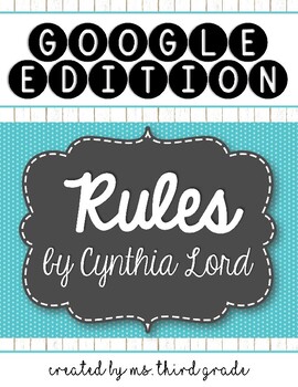 Preview of Rules, by Cynthia Lord- Google Edition