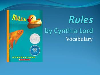 rules by cynthia lord full book