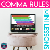 Comma Rules Mini Lessons and Mentor Sentence Activities - 