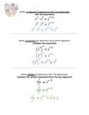 Rules for Exponents with examples