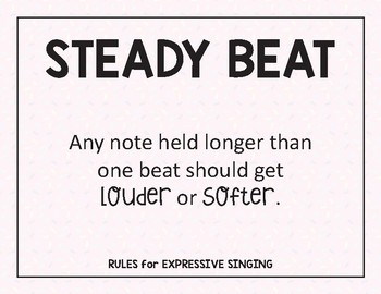 Preview of Rules for Expressive Singing Posters- Donut Theme