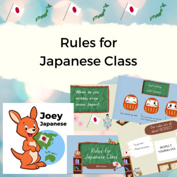 Preview of Rules for Japanese Class - your guide on how to start the first lesson