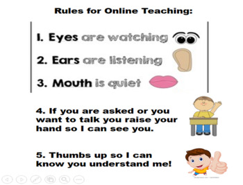 Preview of Rules for Online Teaching