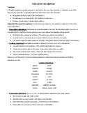Rules for Placement of Adjectives/Adjetivos in Spanish
