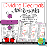 Rules of Dividing Decimals Bookmarks