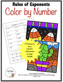 Rules of Exponents Color by Number Halloween and Cactus-Th