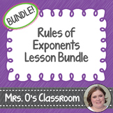 Rules of Exponents Lesson Bundle