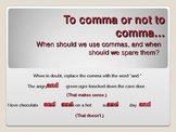 Rules of the Comma Powerpoint Presentation (with bouncing comma)