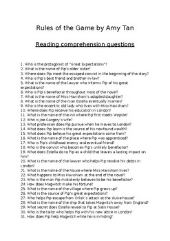 rules of the game essay questions