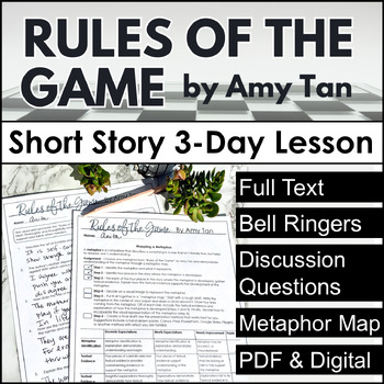 Preview of Rules of the Game Text & Questions, a Short Story With Figurative Language