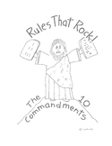 Rules that Rock - the Ten Commandments Activity booklet fo