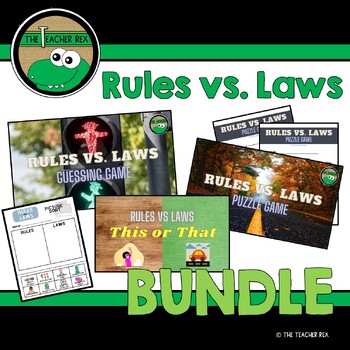Preview of Rules vs. Laws BUNDLE