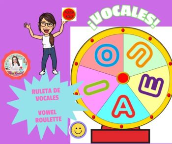 Preview of Ruleta de Vocales - Vowel Roulette
