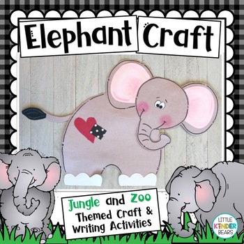 Preview of Elephant Craft | Jungle | Zoo