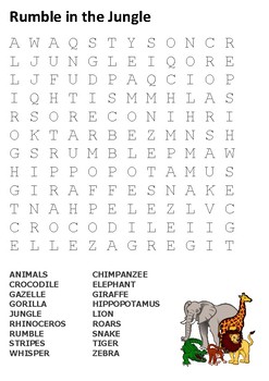 rumble in the jungle word search by stevens social studies tpt