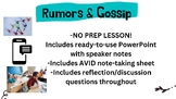 Rumors and Gossip- SEL Counseling Lesson