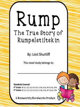 Preview of Rump - The True Story of Rumplestiltskin Novel Study / Guide