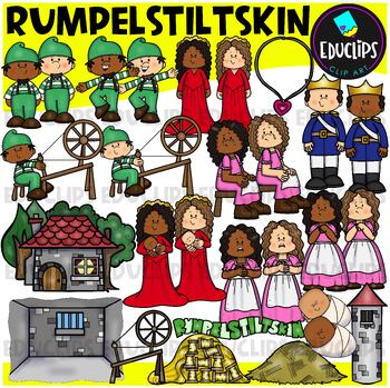 Preview of Rumpelstiltskin Clip Art Bundle {Educlips Clipart}