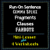 Run-On Sentence, Comma Splice, Fragments, Clauses, FANBOYS
