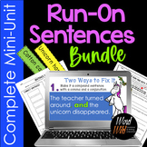 Run On Sentences Bundle Digital Lesson Worksheets Game Qui