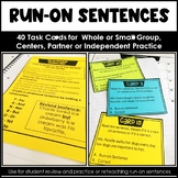 Run-On Sentences Task Cards