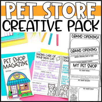 Preview of Run a Pet Store PBL Creative Pack