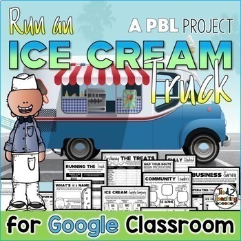 Preview of Run an Ice Cream Truck DIGITAL Project Based Learning PBL Activity