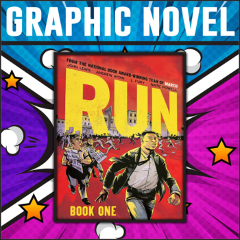 Preview of Run by John Lewis Graphic Novel Study/Editable/Answer Keys
