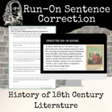 Run-on Sentence Correction History of 18th Century Literature