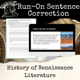 Run-on Sentence Correction History of Renaissance Literature
