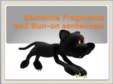 Run-on Sentence and Sentence Fragment PowerPoint lesson practice