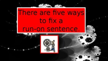 Preview of Run-on Sentences: The Easy Fix