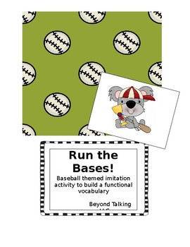 Preview of Run the Bases!  Verbal Imitation activity