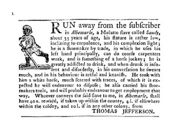 Preview of American Slavery: Runaway Fugitive Slave Ads