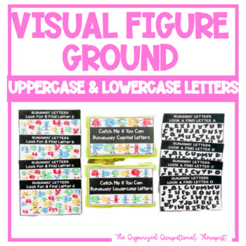 Preview of Visual Perception Runaway Letters Visual Scanning Bundle