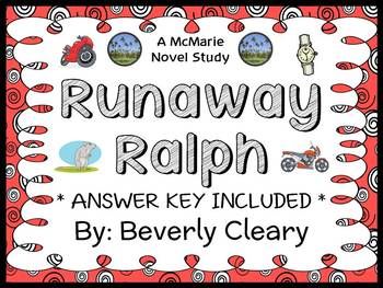 Preview of Runaway Ralph (Beverly Cleary) Novel Study / Reading Comprehension  (33 pages)