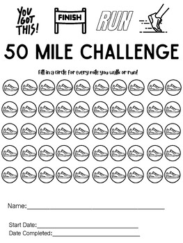 Preview of Running Challenges  13.1, 26.2, 50 mile, 100 mile