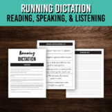 Running Dictation Writing, Listening, and Speaking Activit