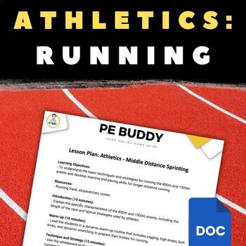 Preview of Running Lesson Plan | 800m - 1500m | Athletics Resources for PE Teachers