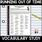 Running Out of Time Word Study Vocabulary Activity
