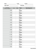 Running Record Data Tracker