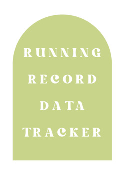 Preview of Running Record Data Tracker